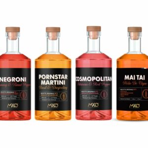 Pack de 4 bouteilles de cocktails MXO