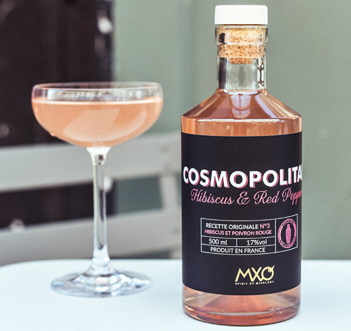Cocktail Cosmopolitan prêt à boire fabriqué en France