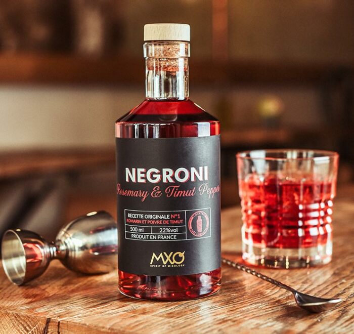 Cocktail Negroni prêt à boire fabriqué en France